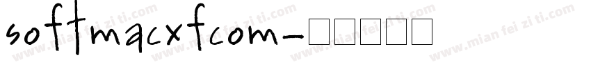 softmacxfcom字体转换