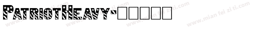 PatriotHeavy字体转换