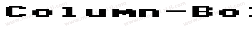 Column-Bold字体转换