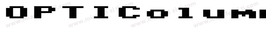 OPTIColumn字体转换