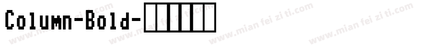 Column-Bold字体转换
