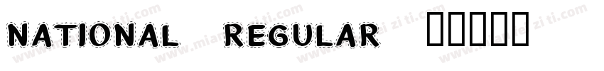 National-Regular字体转换