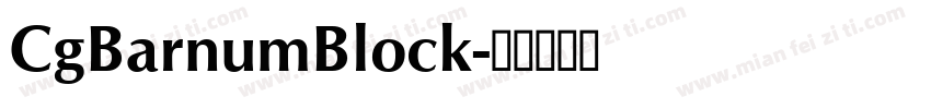 CgBarnumBlock字体转换