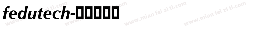 fedutech字体转换