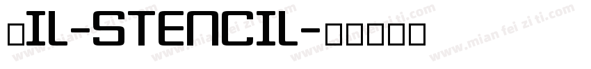 0IL-STENCIL字体转换