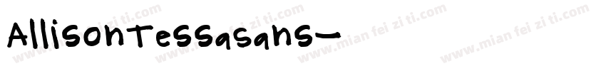 AllisonTessaSans字体转换