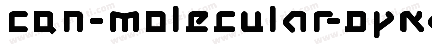 CQN-Molecular-Dynamo-Regular字体转换