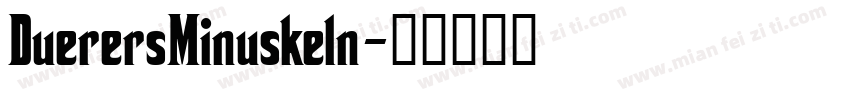 DuerersMinuskeln字体转换