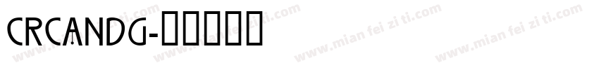 CRCandG字体转换