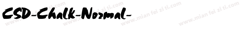CSD-Chalk-Normal字体转换