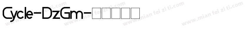 Cycle-DzGm字体转换