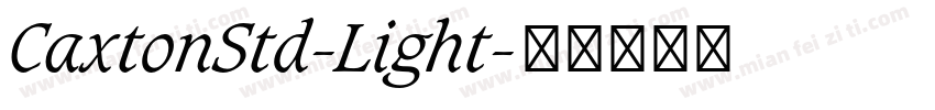 CaxtonStd-Light字体转换
