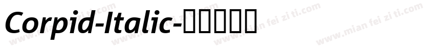 Corpid-Italic字体转换