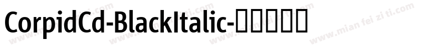 CorpidCd-BlackItalic字体转换