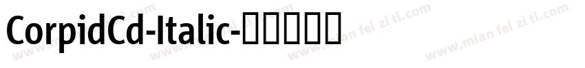 CorpidCd-Italic字体转换