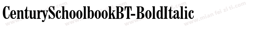 CenturySchoolbookBT-BoldItalic字体转换