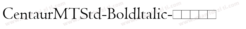 CentaurMTStd-Boldltalic字体转换