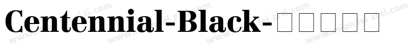 Centennial-Black字体转换