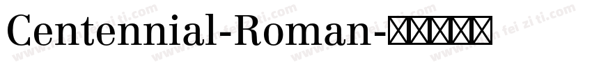 Centennial-Roman字体转换