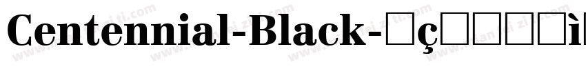 Centennial-Black字体转换
