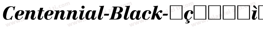 Centennial-Black字体转换
