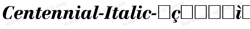 Centennial-Italic字体转换