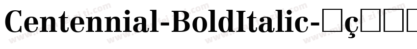 Centennial-BoldItalic字体转换