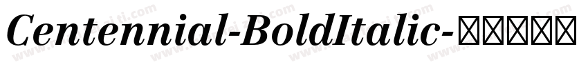 Centennial-BoldItalic字体转换