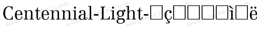 Centennial-Light字体转换