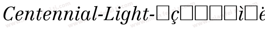Centennial-Light字体转换