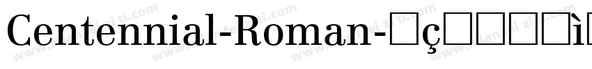 Centennial-Roman字体转换