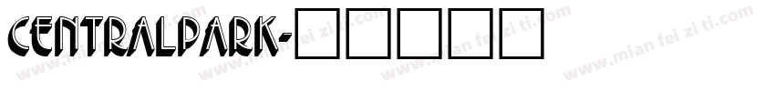 Centralpark字体转换