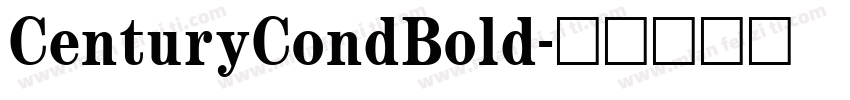 CenturyCondBold字体转换