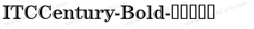 ITCCentury-Bold字体转换
