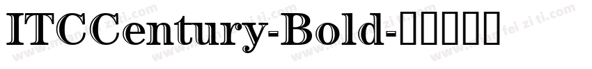 ITCCentury-Bold字体转换