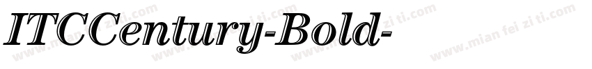 ITCCentury-Bold字体转换