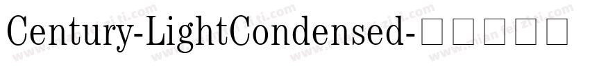 Century-LightCondensed字体转换