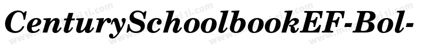 CenturySchoolbookEF-Bol字体转换