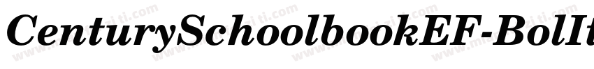 CenturySchoolbookEF-BolIta字体转换