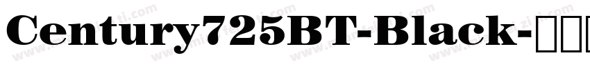 Century725BT-Black字体转换