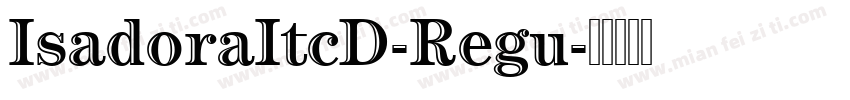 IsadoraItcD-Regu字体转换
