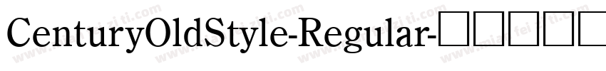 CenturyOldStyle-Regular字体转换