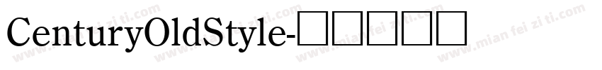 CenturyOldStyle字体转换