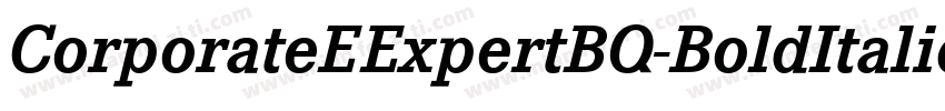 CorporateEExpertBQ-BoldItalicOsF字体转换