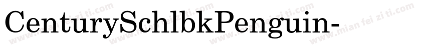 CenturySchlbkPenguin字体转换