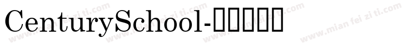 CenturySchool字体转换