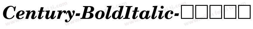 Century-BoldItalic字体转换