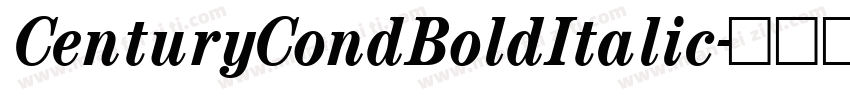 CenturyCondBoldItalic字体转换