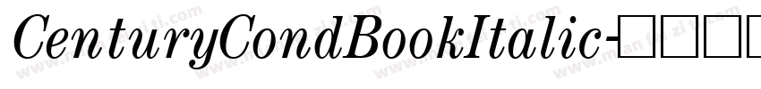 CenturyCondBookItalic字体转换