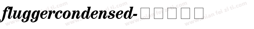 fluggercondensed字体转换
